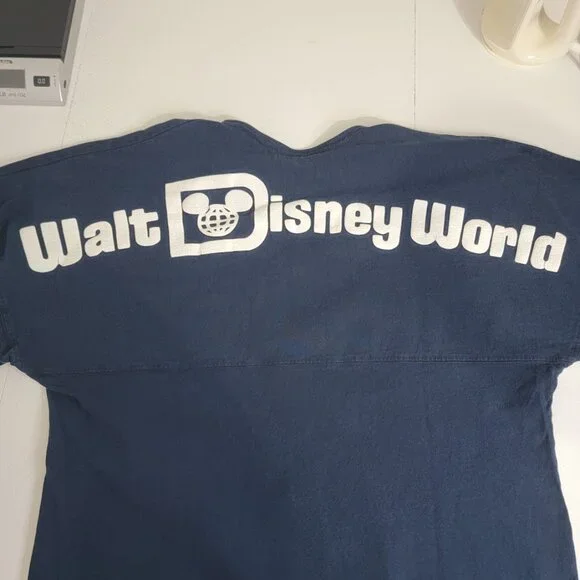 Disney Parks Authentic Walt Disney World Spirit Jersey Size M Blue Mickey Cotton - Picture 5 of 12